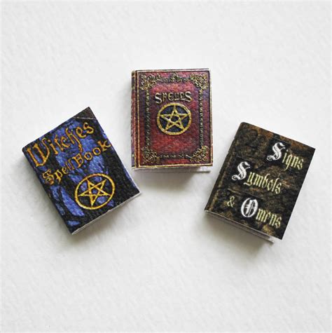 Miniature witchcraft book